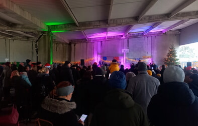 Rückblick: Weihnachts Gottesdienst in alter Panzerhalle